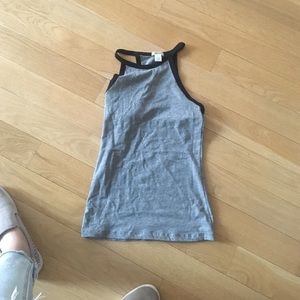 Grey, nice cut top